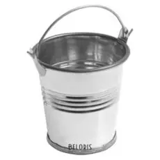 Ведерко декоративное, большое: высота 7 см, диаметр 8 см