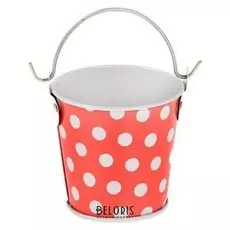 Ведерко малое «Горох», цвет красный