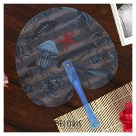 Веер-опахало "Морская тема" 24,5х22 см