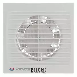 Вентилятор вытяжной Vents 100 С, D=100 мм, цвет белый