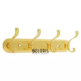 Вешалка 4-х местная, Kv404gp, цвет золото