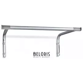 Вешалка настенная для плечиков Sht-wh5, 297х705х407 мм, 2 крючка + штанга, металл/пластик, хром лак