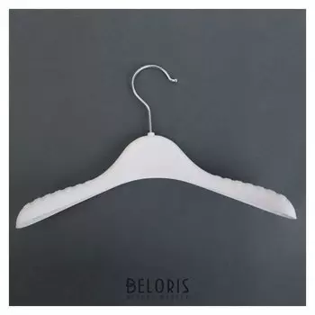 Вешалка-плечики для одежды детская, размер 32-34, широкие антискользящие плечи, цвет белый