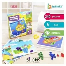 Весёлая мозаика с карточками Транспорт 240 деталей