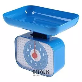 Весы кухонные Luazon Lvkm-1001, механические, до 10 кг, чаша 1200 мл, синие