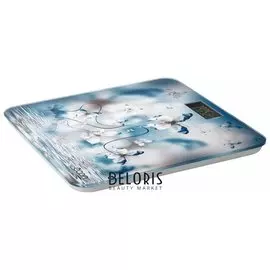Весы напольные ECON ECO-BS003, электронные, вес до 180 кг, термометр, квадратные, стекло, с рисунком