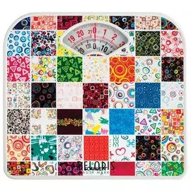 Весы напольные SCARLETT SC-BS33M041, механические, максимальная нагрузка 130 кг, квадрат, пластик, с рисунком