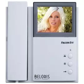 Видеодомофон FALCON EYE FE-4CHP2, дисплей 4" TFT, механические кнопки, белый