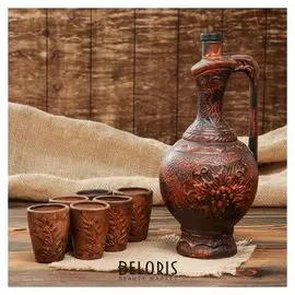 Винный набор "Лоза", штоф и 6 стопок