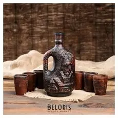 Винный набор "Замок" штоф 0.95 л, 6 стопок 0,1 л