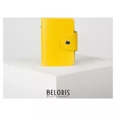 Визитница, 12 листов, цвет жёлтый