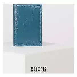 Визитница, 18 листов, цвет бирюзовый