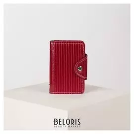 Визитница, 25 листов, цвет красный