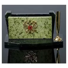 Визитница «Герб» с подставкой для ручки