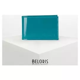 Визитница горизонтальная, 1 ряд, 18 листов, цвет бирюзовый