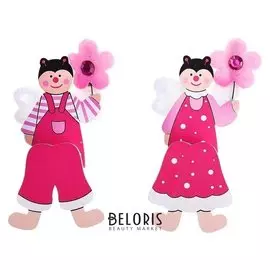 Визитница - прищепка Весёлая парочка набор 2 шт