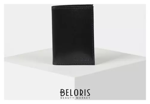 Визитница вертикальная, 18 листов, цвет чёрный