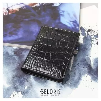 Визитница вертикальная, 18 листов, цвет чёрный