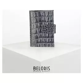 Визитница вертикальная, 1 ряд, 16 листов, цвет серый