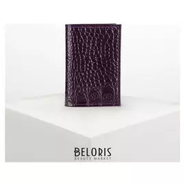 Визитница вертикальная, 1 ряд, 18 листов, цвет фиолетовый