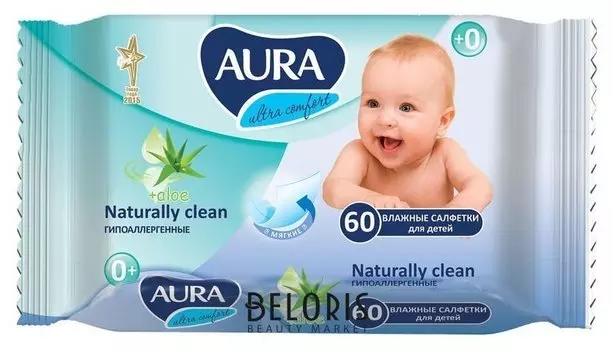 Влажные салфетки для детей (Количество 60 шт)