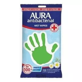 Влажные салфетки с антибактериальным эффектом Ромашка