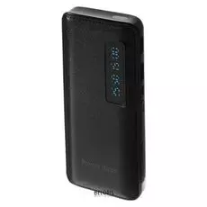 Внешний аккумулятор Luazon, 7500 мач, 2 Usb, 1 А, дисплей, фонарик, чёрный