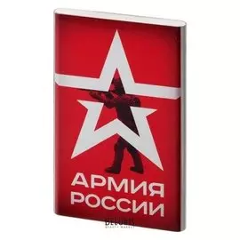 Внешний аккумулятор Red Line J01, 4000 мач, металл, армия россии №19, серебристый