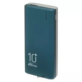 Внешний аккумулятор Ritmix Rpb-10002, 10000 мач, 1хusb 2.1 А, индикатор зарядки, синий