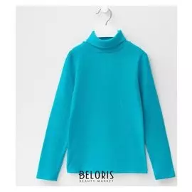 Водолазка для девочки, цвет бирюзовый, рост 116 см