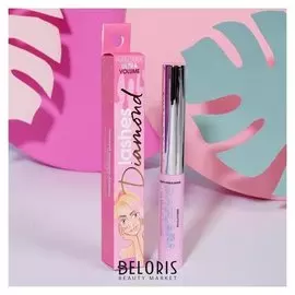 Водостойкая розовая тушь с эффектом умножения и подкручивания ресниц Diamond Lashes