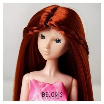 Волосы для кукол «Прямые с косичками» размер маленький, цвет 13