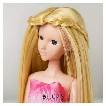 Волосы для кукол «Прямые с косичками» размер маленький, цвет 613