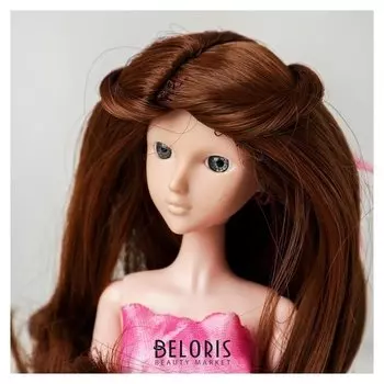 Волосы для кукол «Волнистые с хвостиком» размер маленький, цвет 12В