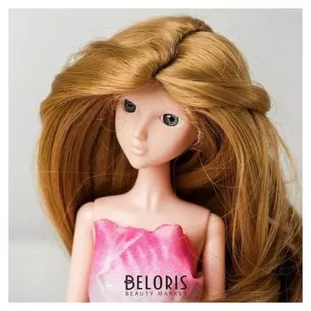 Волосы для кукол «Волнистые с хвостиком» размер маленький, цвет 24