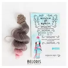 Волосы - тресс для кукол «Кудри» длина волос: 15 см, ширина: 100 см, №lsa071