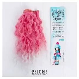 Волосы - тресс для кукол «Волны» длина волос: 25 см, ширина: 100 см, №lsa018