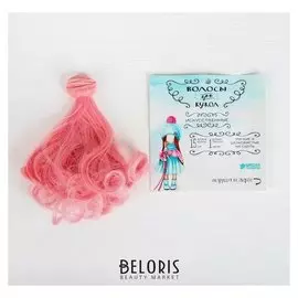 Волосы - тресс для кукол «Завитки» длина волос: 15 см, ширина: 100 см, №lsa045