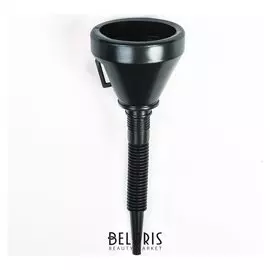 Воронка для ГСМ с сеткой, непроливайка, диаметр 130 мм, высота 365 мм, гибкий носик