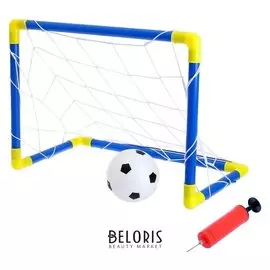 Ворота футбольные «Мини-футбол», сетка, мяч, насос, размер ворот 60х41х29 см