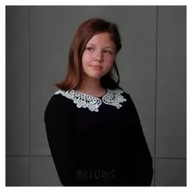 Воротник пришивной, 23 × 10 см, пара, цвет белый