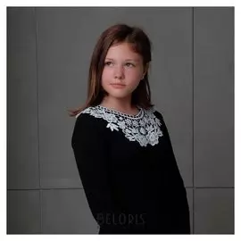 Воротник пришивной, 29 × 24 см, цвет белый