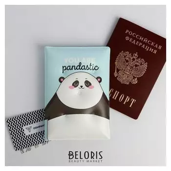 Воздушная паспортная обложка-облачко "Hello Pandastic Winter"