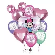 Воздушные шары, набор "Минни маус. С днем рождения", Disney