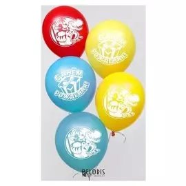 Воздушные шары «С днем рождения», микки маус, 25 шт., 12"