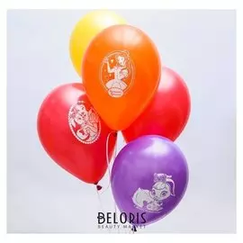 Воздушные шары «С днем рождения», принцессы, 5 шт., 12"