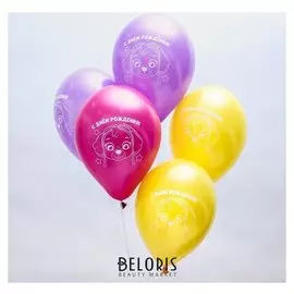 Воздушные шары «С днём рождения», щенячий патруль, 5 шт., 12"