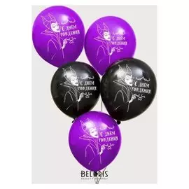 Воздушные шары "Villains", злодейки, 12 дюйм (Набор 5 шт)