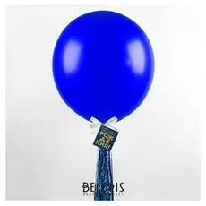 Воздушный шар, 36", с тассел лентой, синий