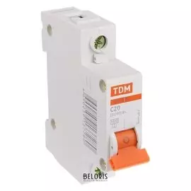 Выключатель автоматический TDM ва47-63, 1п, 20 А, 4.5 кА